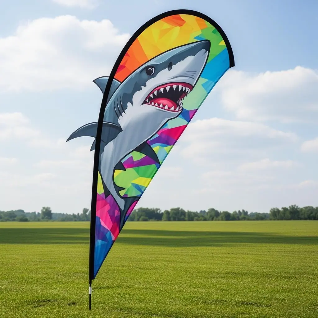 Sharkfin Flying Banner